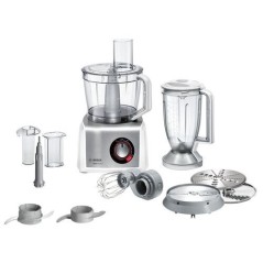 Bosch MultiTalent 8 MC812S814 Kitchen Machine 3.9L - Sleek Stainless Steel & White - Versatile, Powerful & Essential for Every H